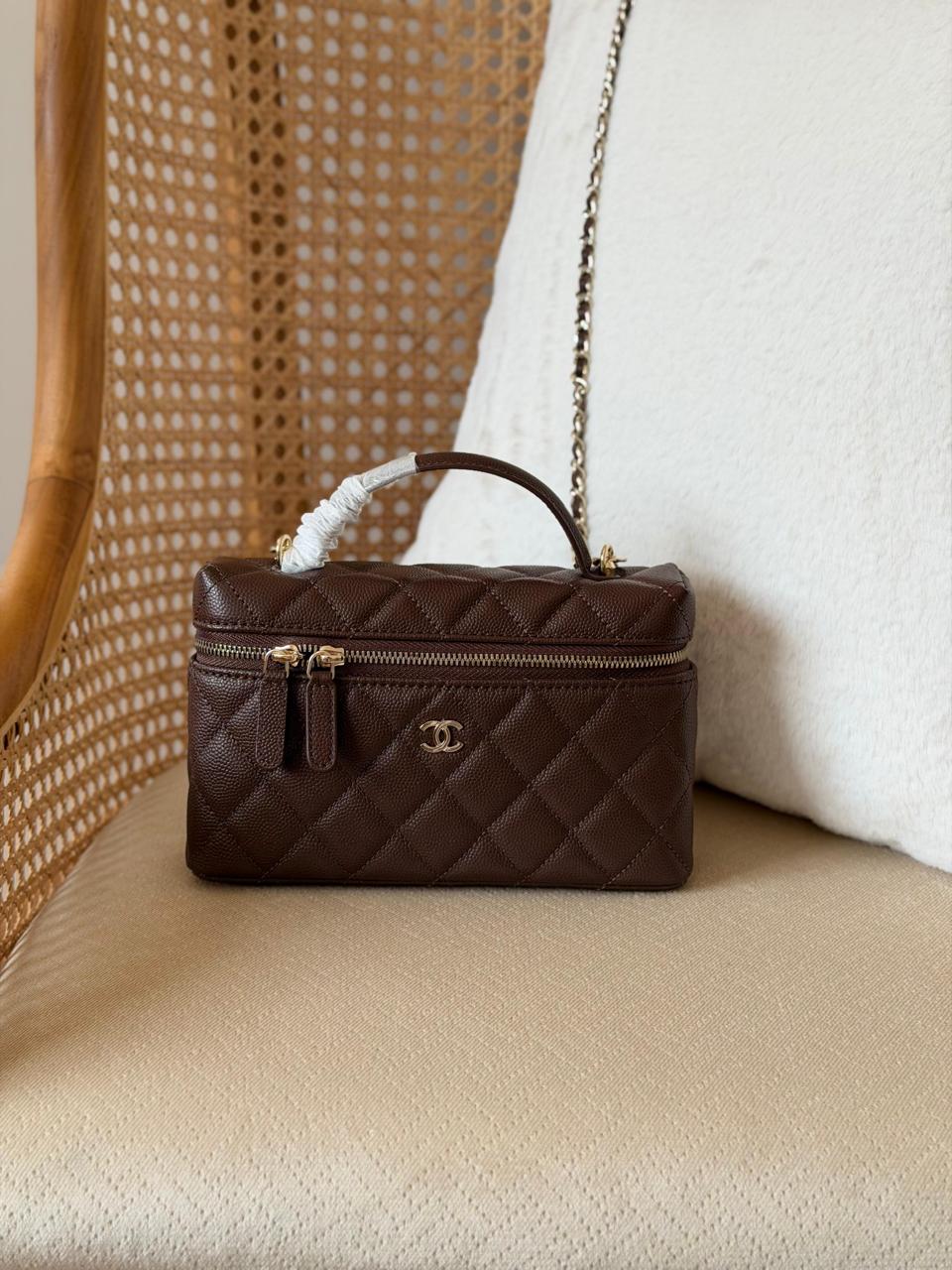 Chanel Slim Vanity Bag With Chain