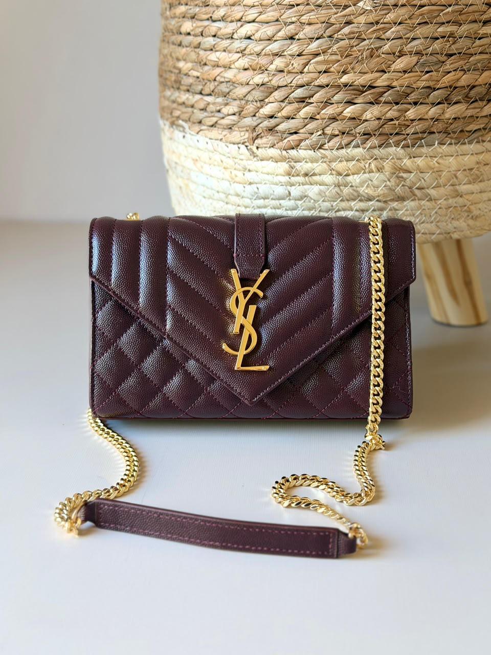 YSL Envelope Bag With Chain
