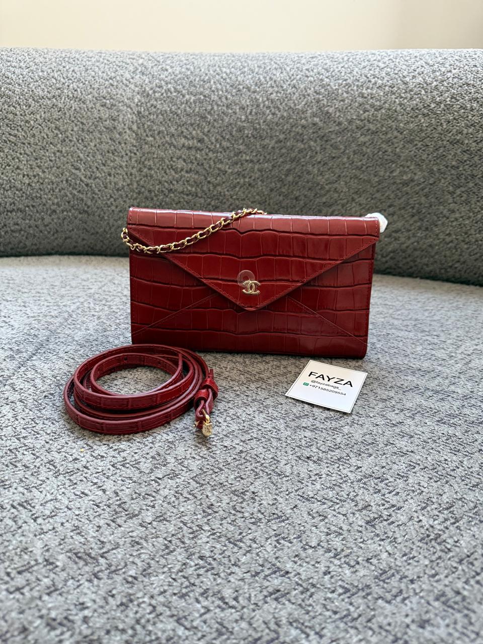 Chanel Envelope Clutch With Chain