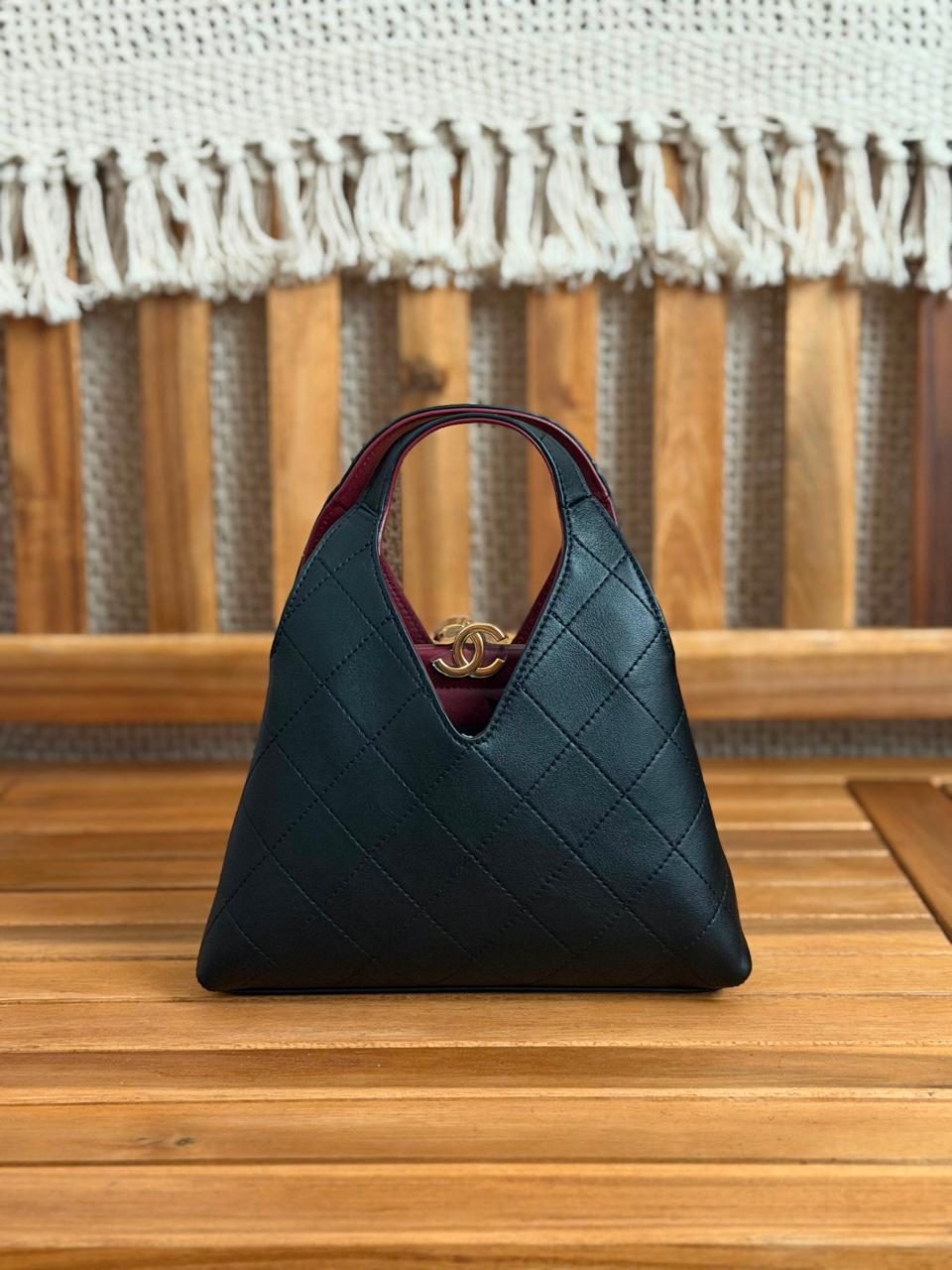 Chanel Tote Calfskin With Gold Logo