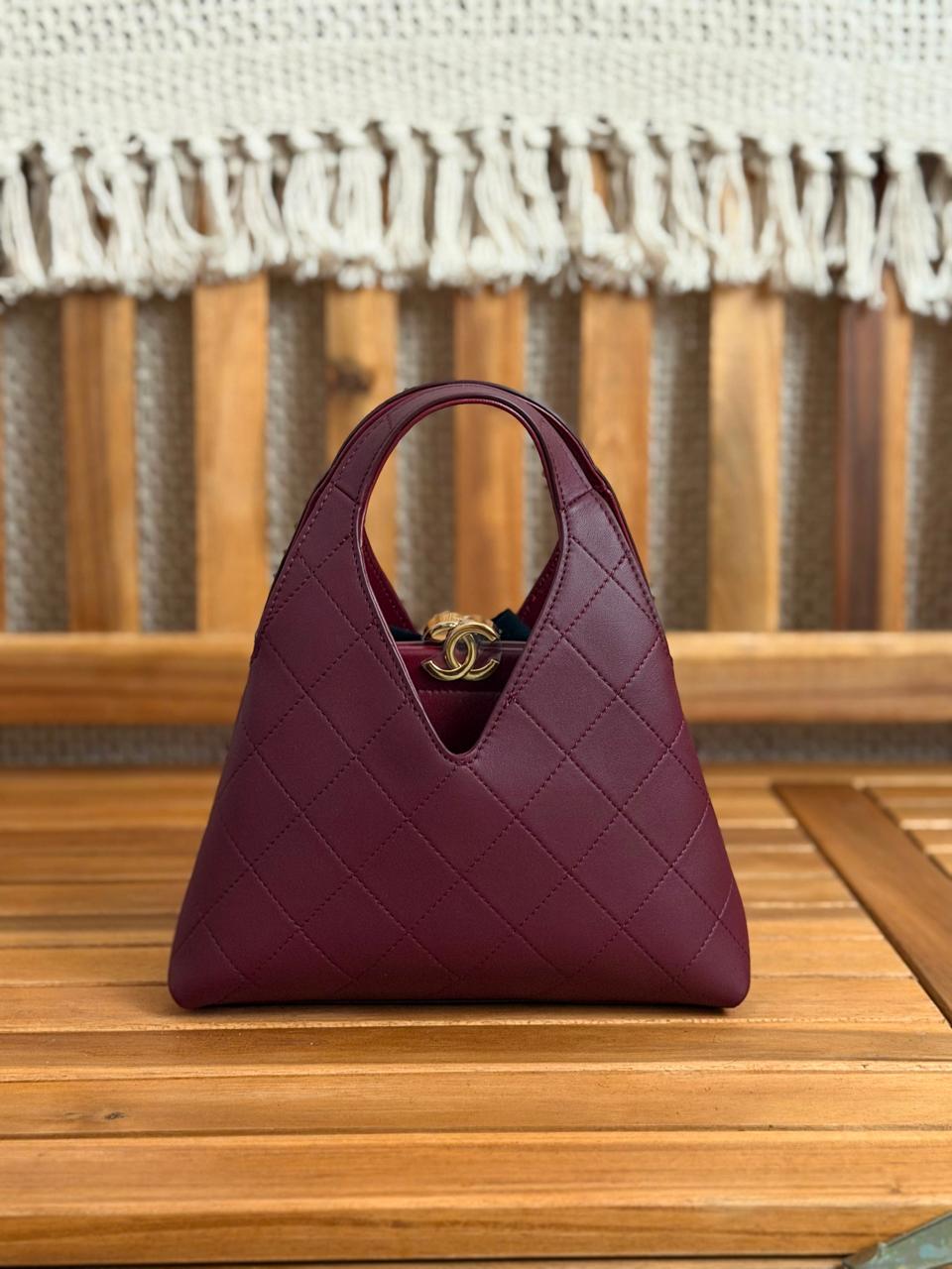 Chanel Tote Calfskin With Gold Logo