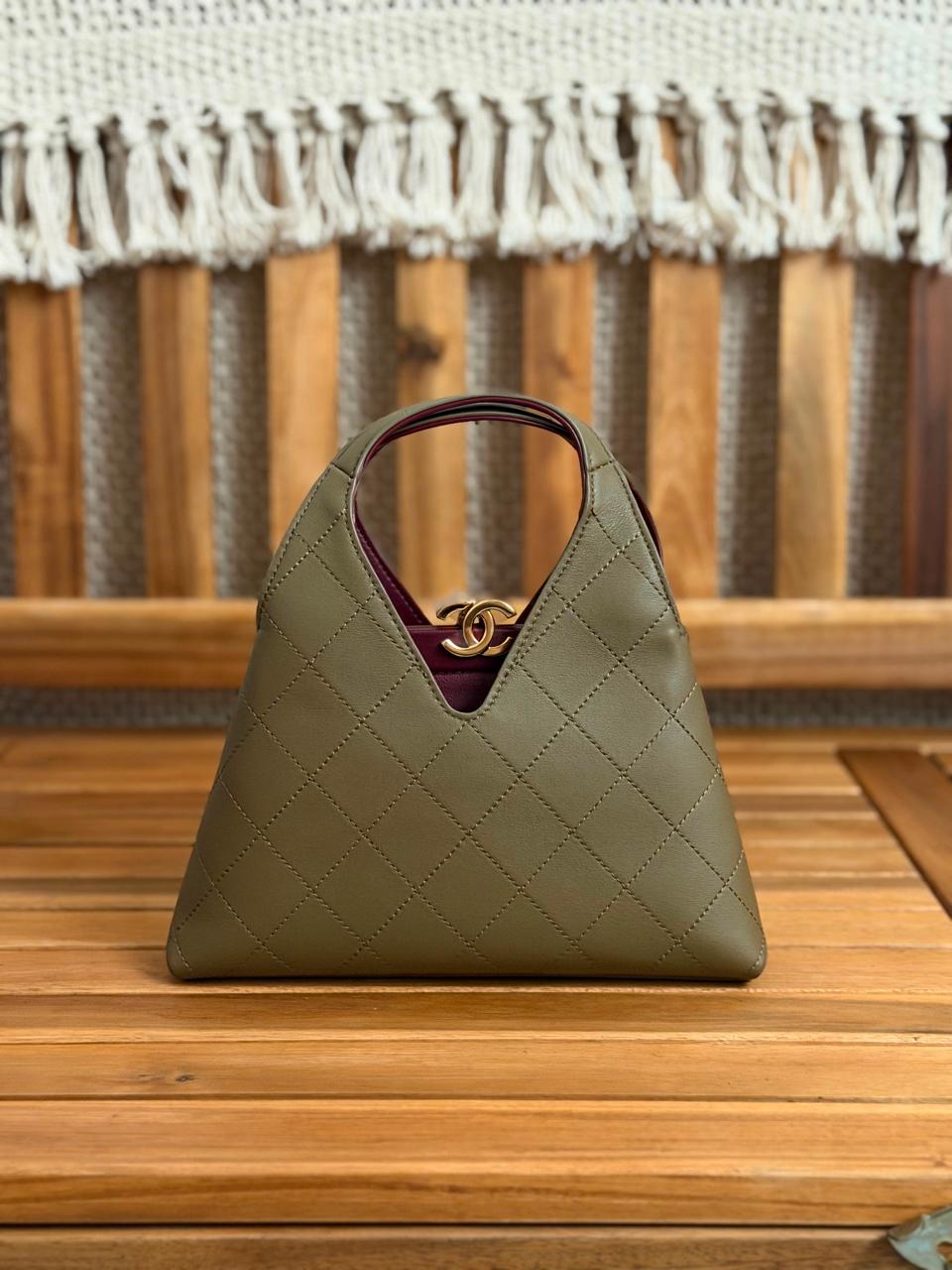 Chanel Tote Calfskin With Gold Logo