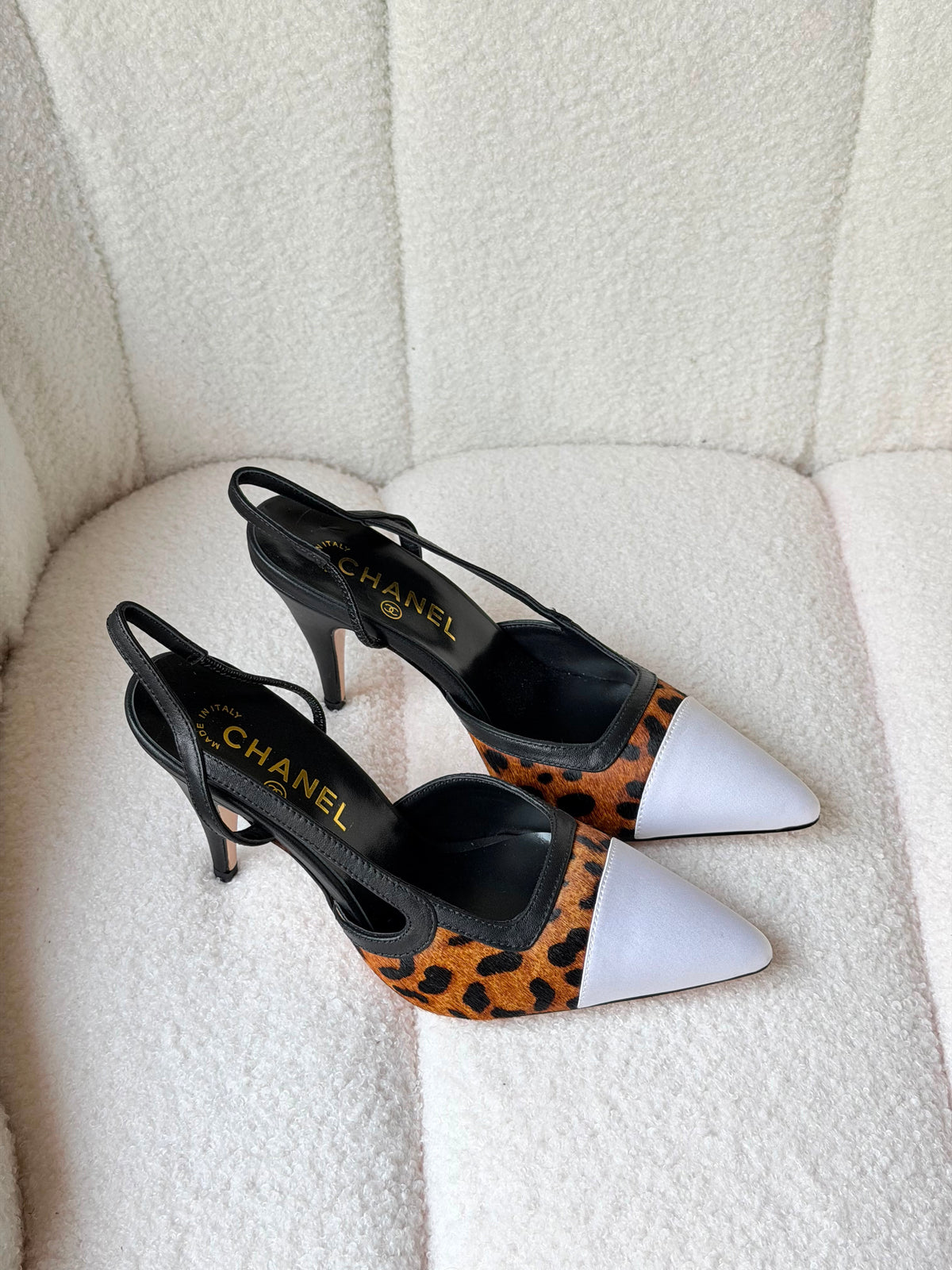 Chanel Slingback Lambskin & Mixed Fibers .