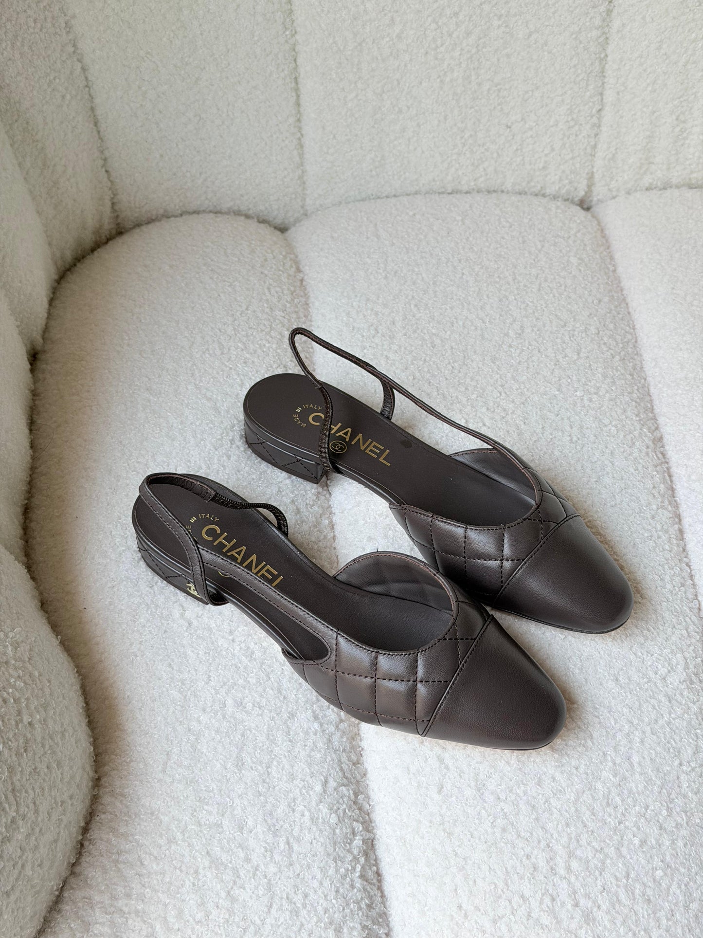 Chanel Slingback Flat Lambskin