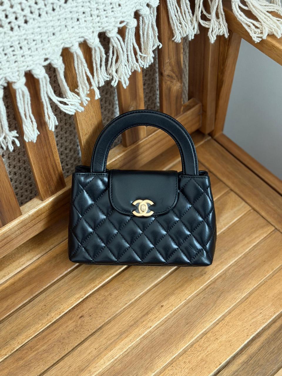 Chanel Nano Kelly Calfskin Bag