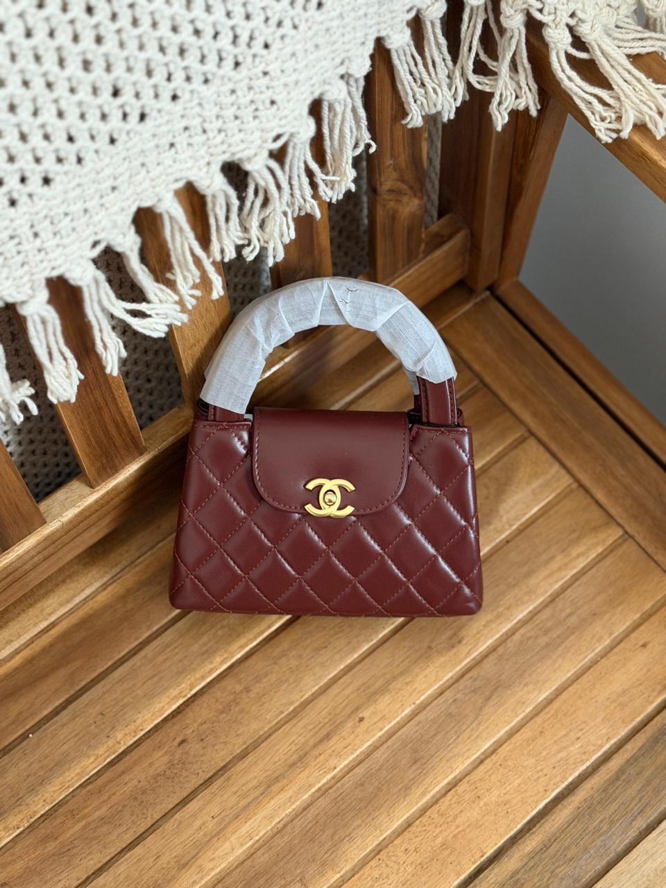 Chanel Nano Kelly Calfskin Bag