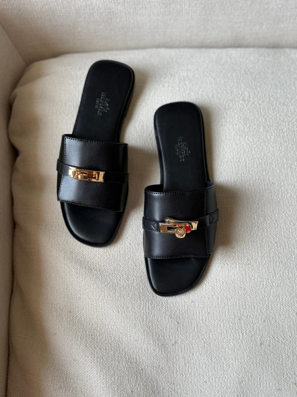 Hermes Sandals In Calfskin