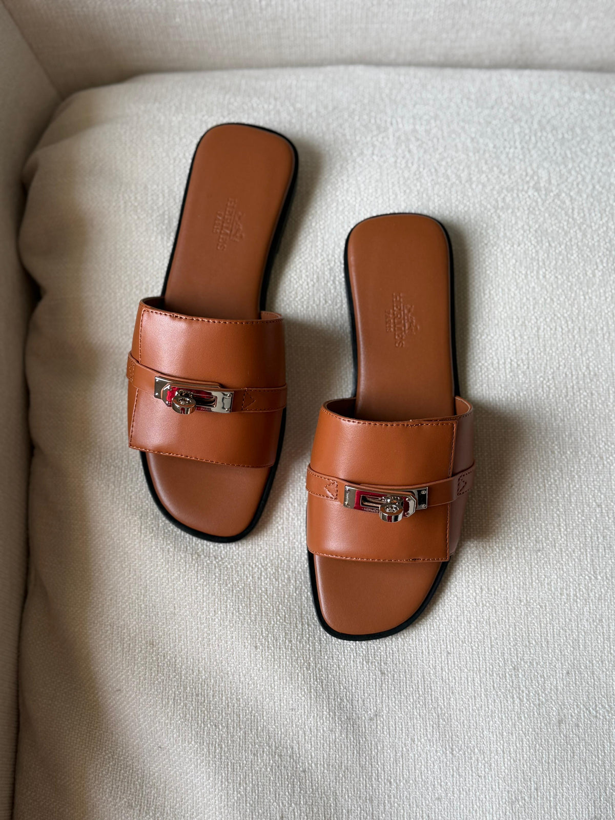 Hermes Sandals In Calfskin