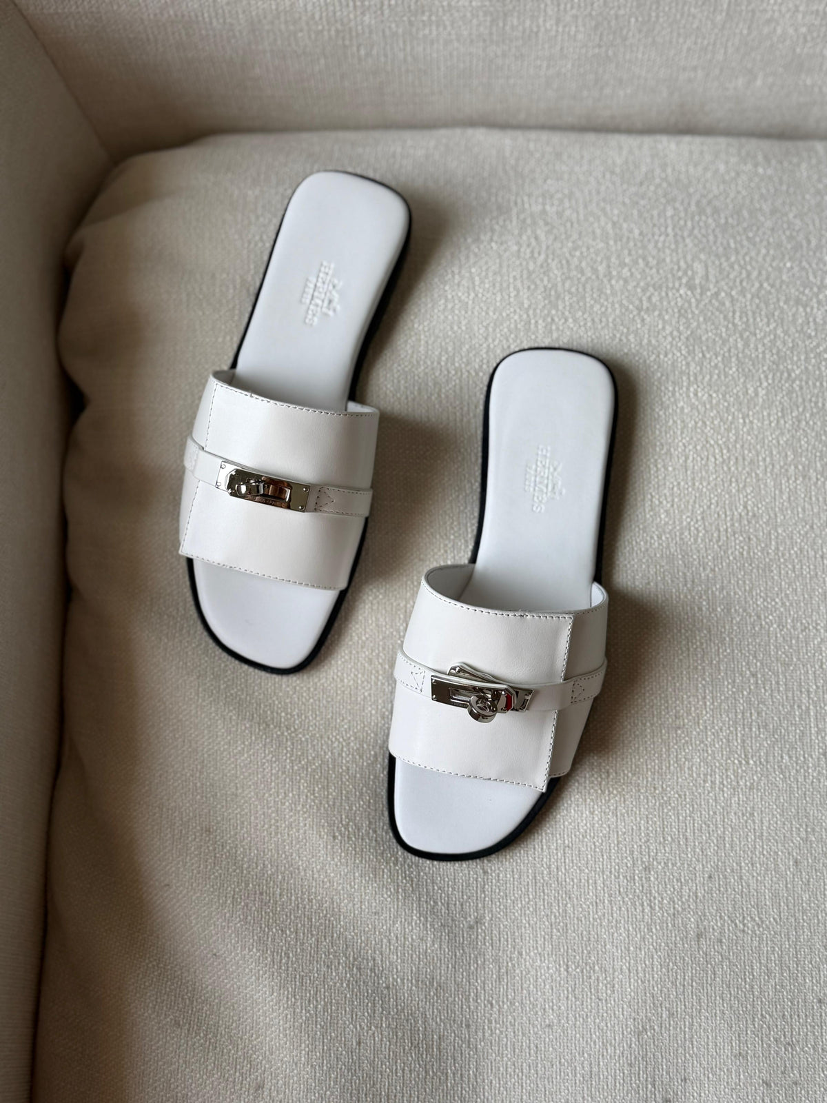 Hermes Sandals In Calfskin