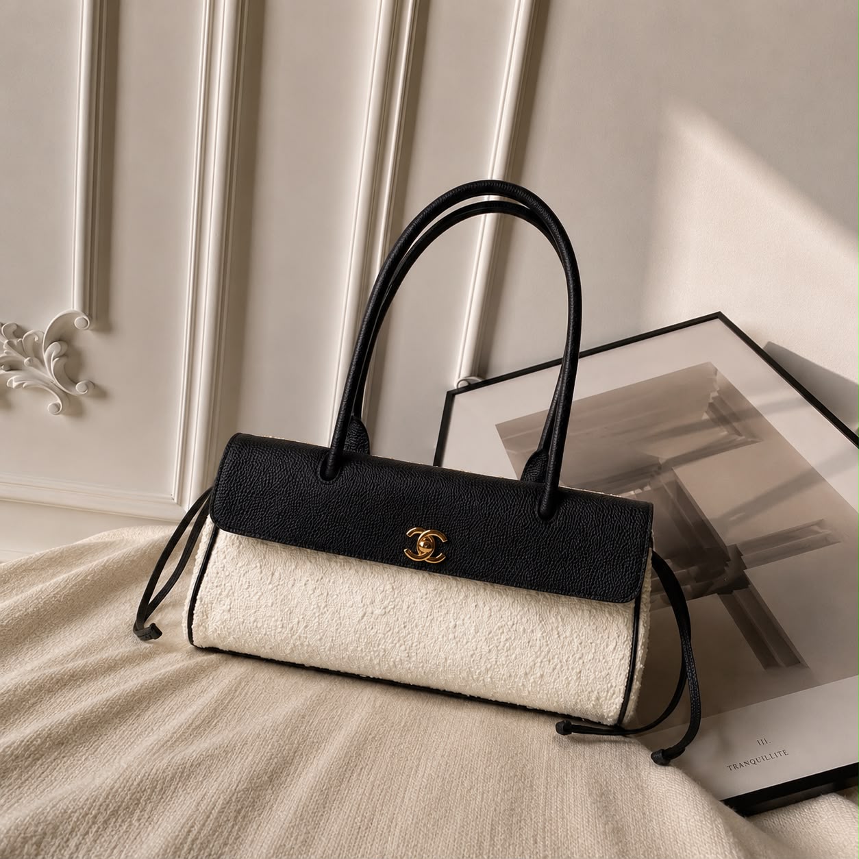 Chanel Small Tote Tweed Bag