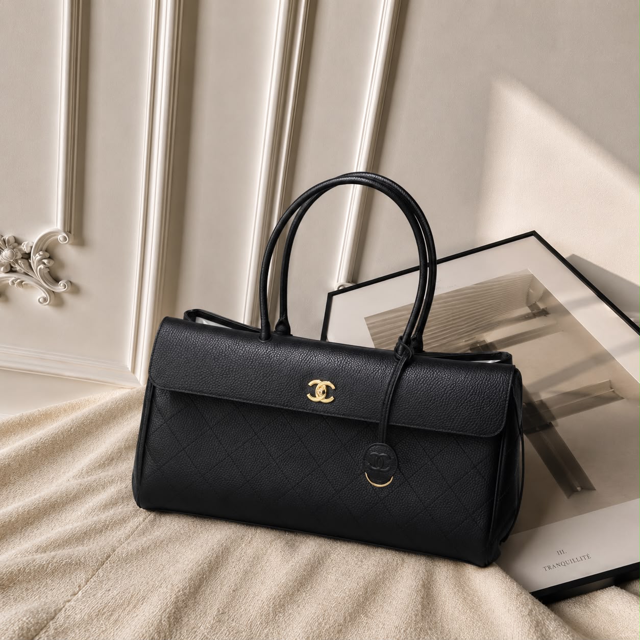 Chanel Small Tote Calfskin Bag