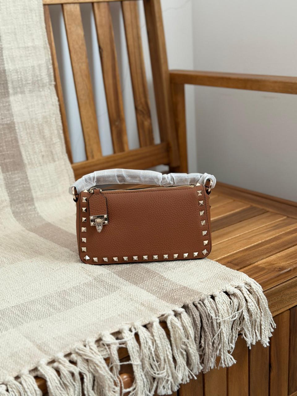 Valentine Garavani Mini Rockstud Crossbody Leather Bag