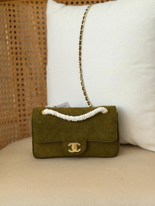 Chanel Classic Suede Flap bag