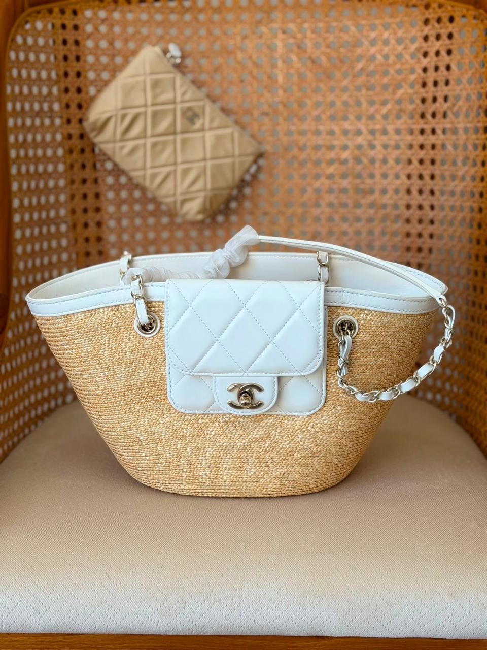 Chanel Braided Straw Bag