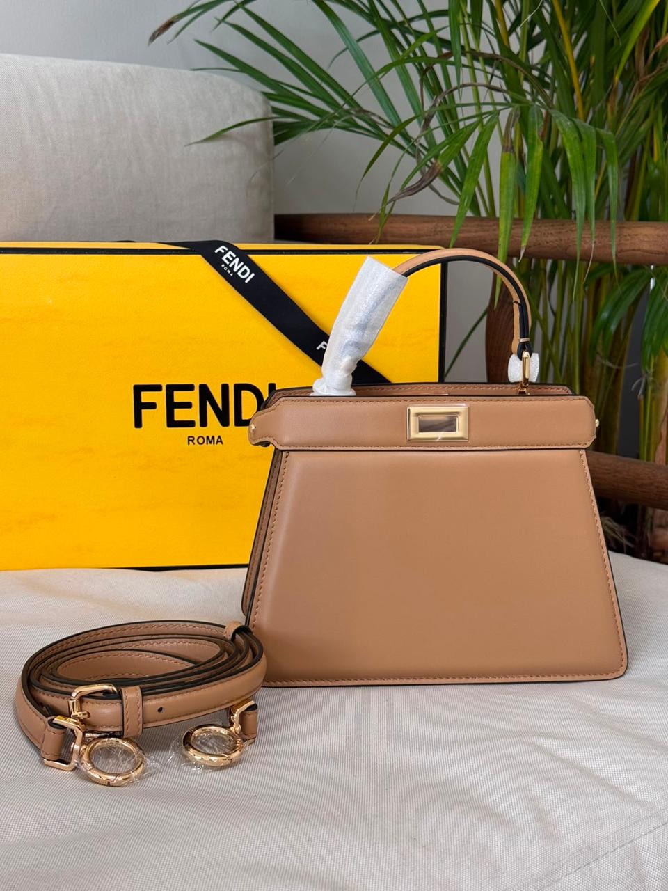 Fendi Peekaboo Lambskin Bag