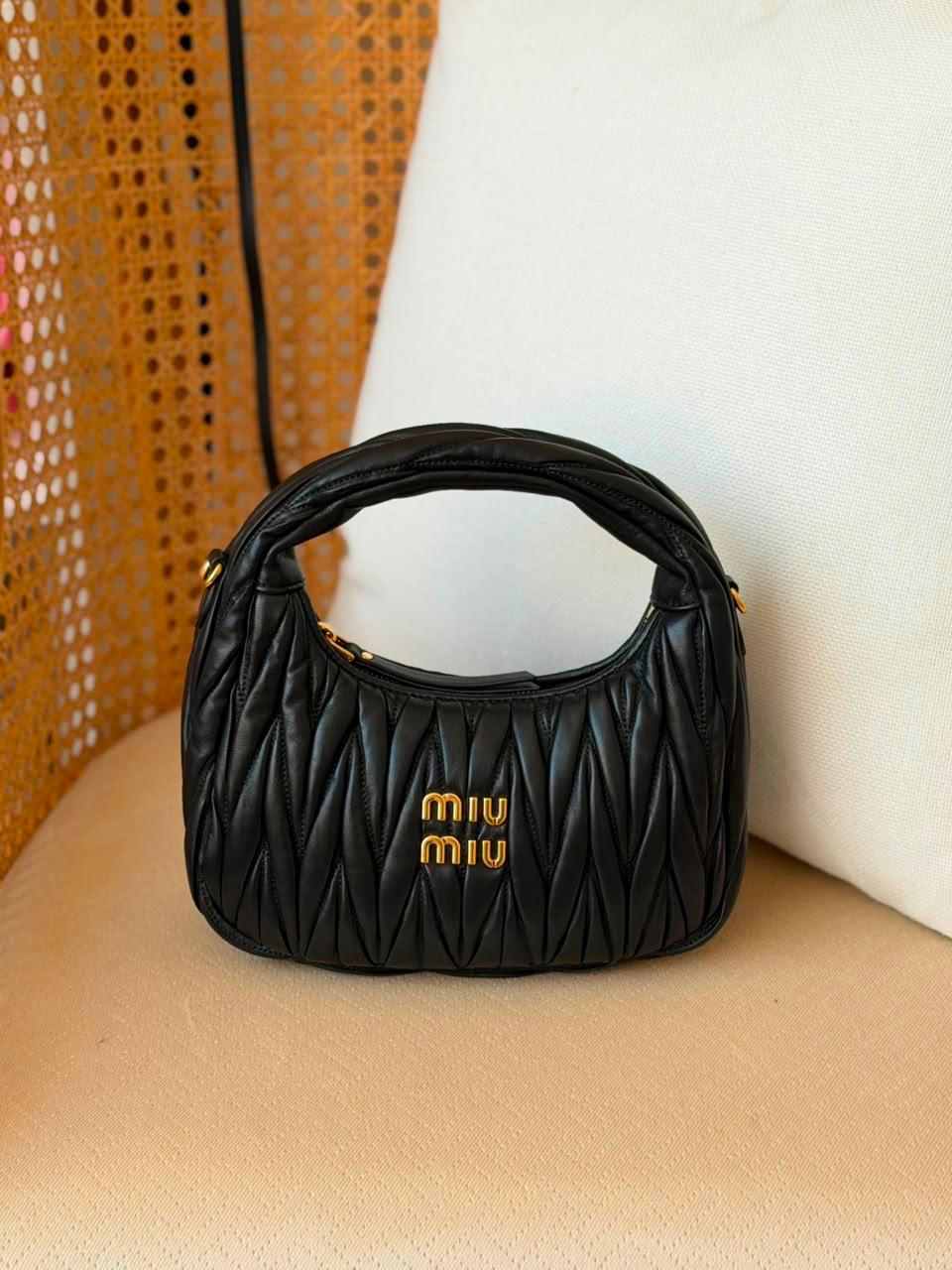 Miu MIu Wander Nappa Leather Bag