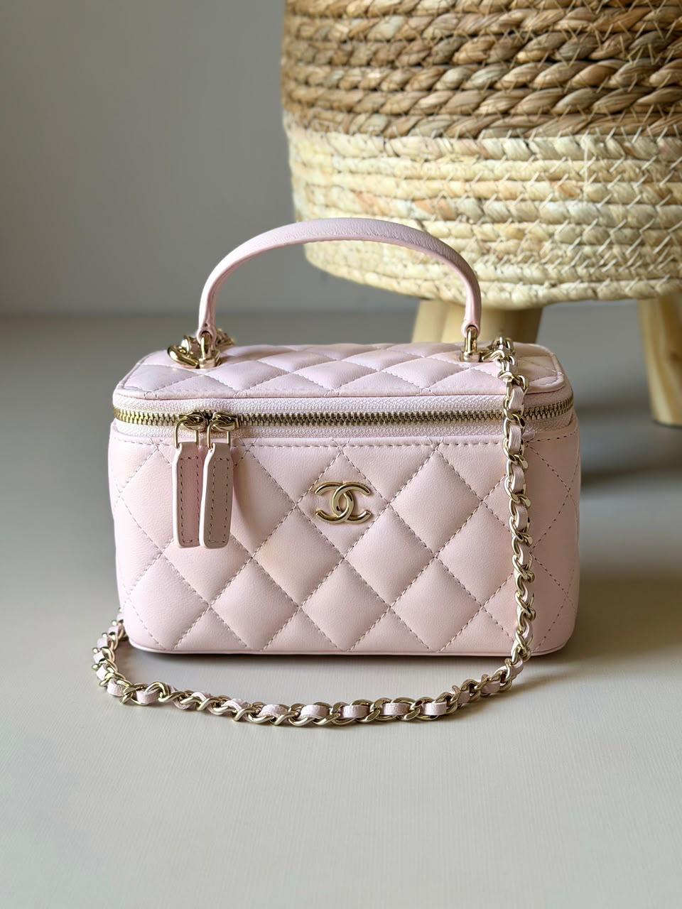 Chanel Vanity Bag With Caviar Leather