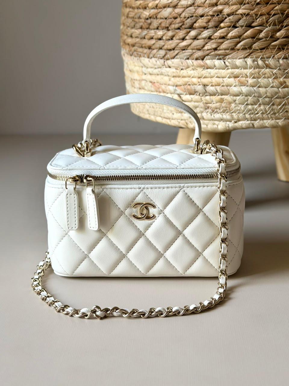 Chanel Vanity Bag With Caviar Leather