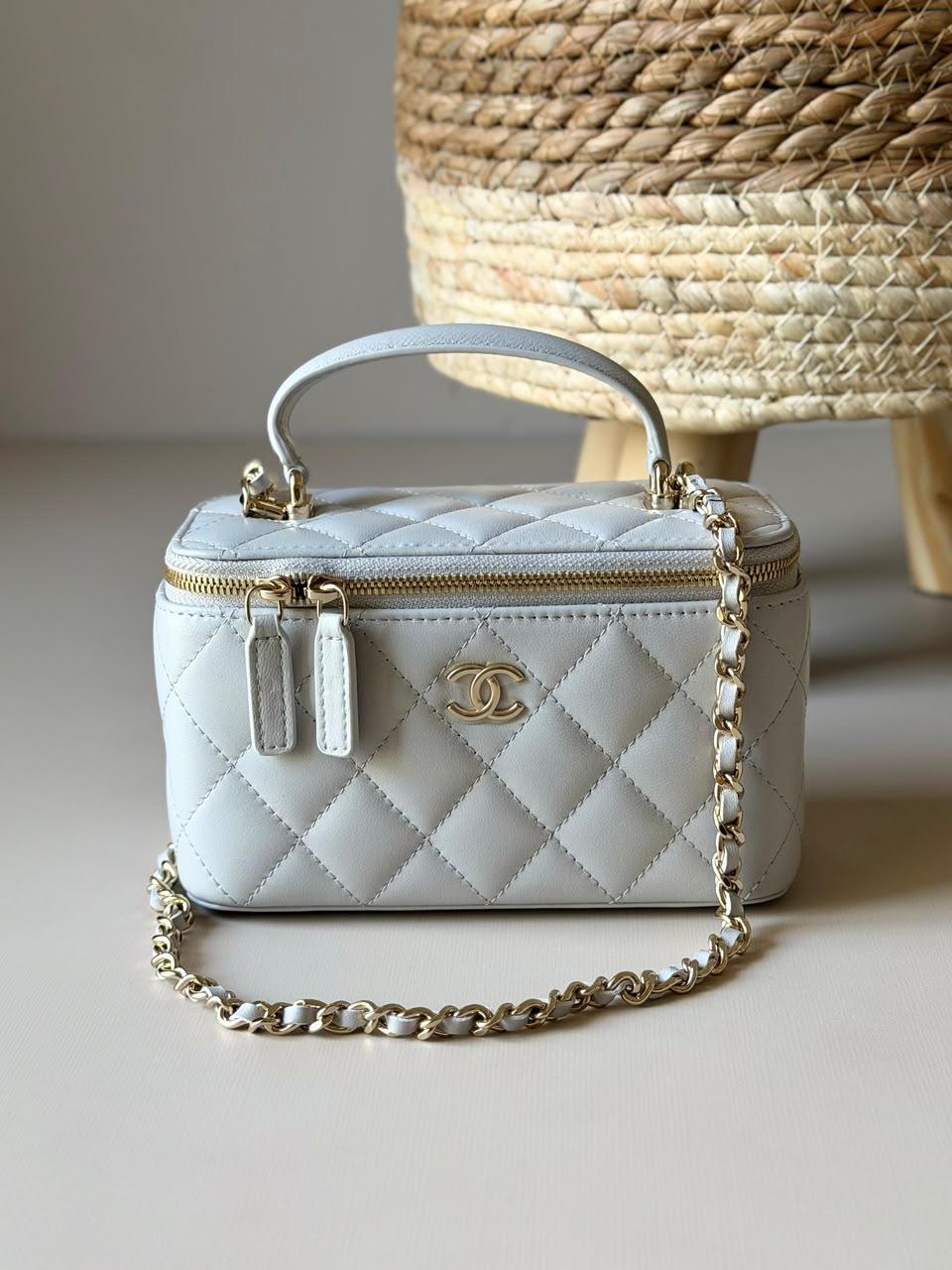 Chanel Vanity Bag With Caviar Leather
