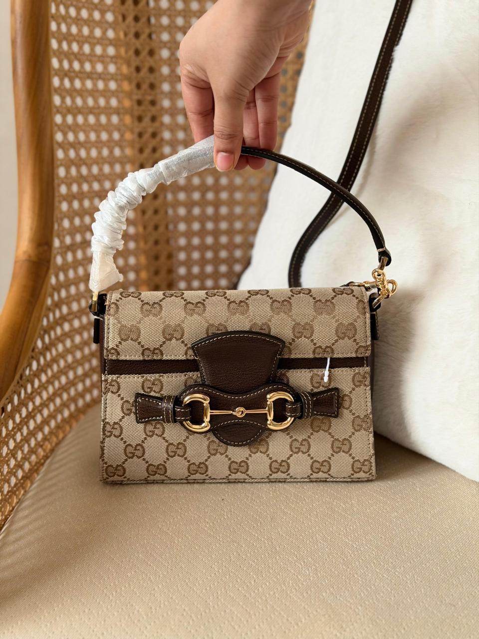 Gucci Horsebit Top Handle Bag
