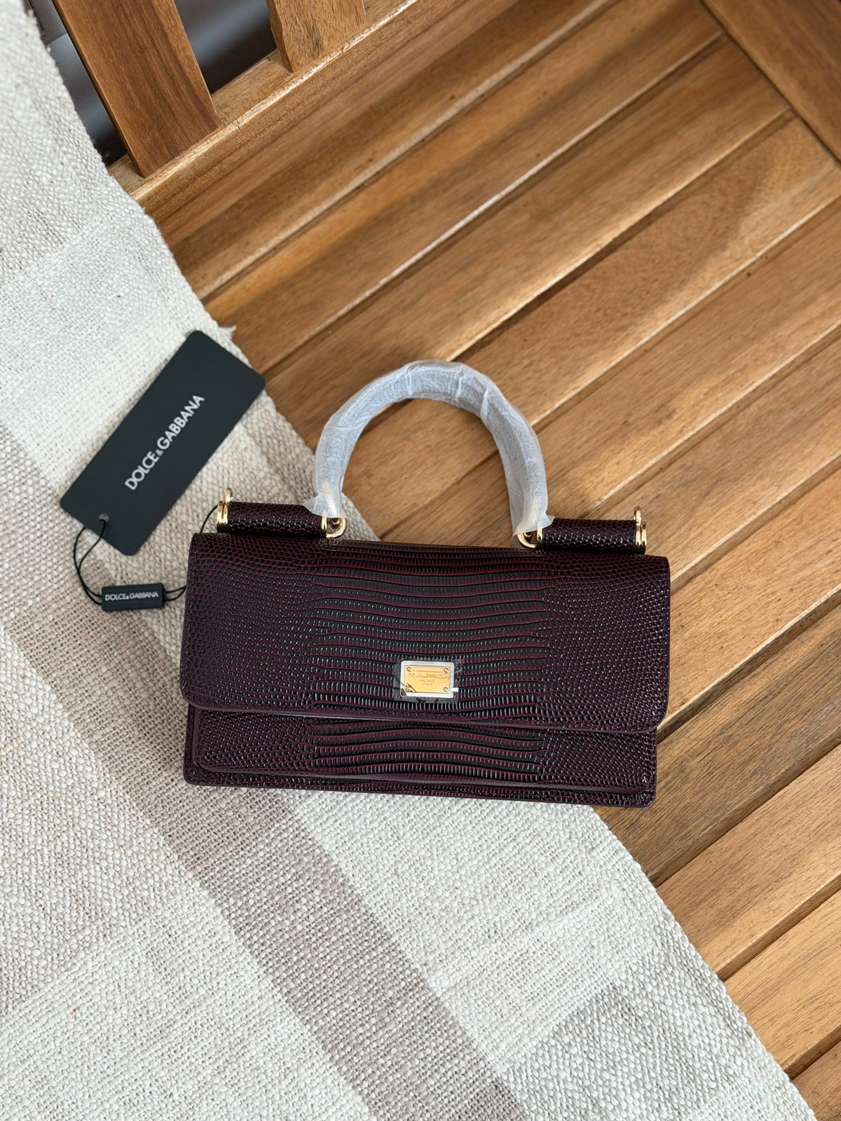 D&G Front Flap Mini Bag With Chain