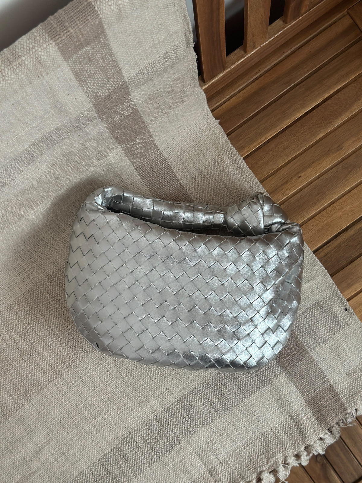 Bottega Veneta Jodie Bag 36 cm Silver Color