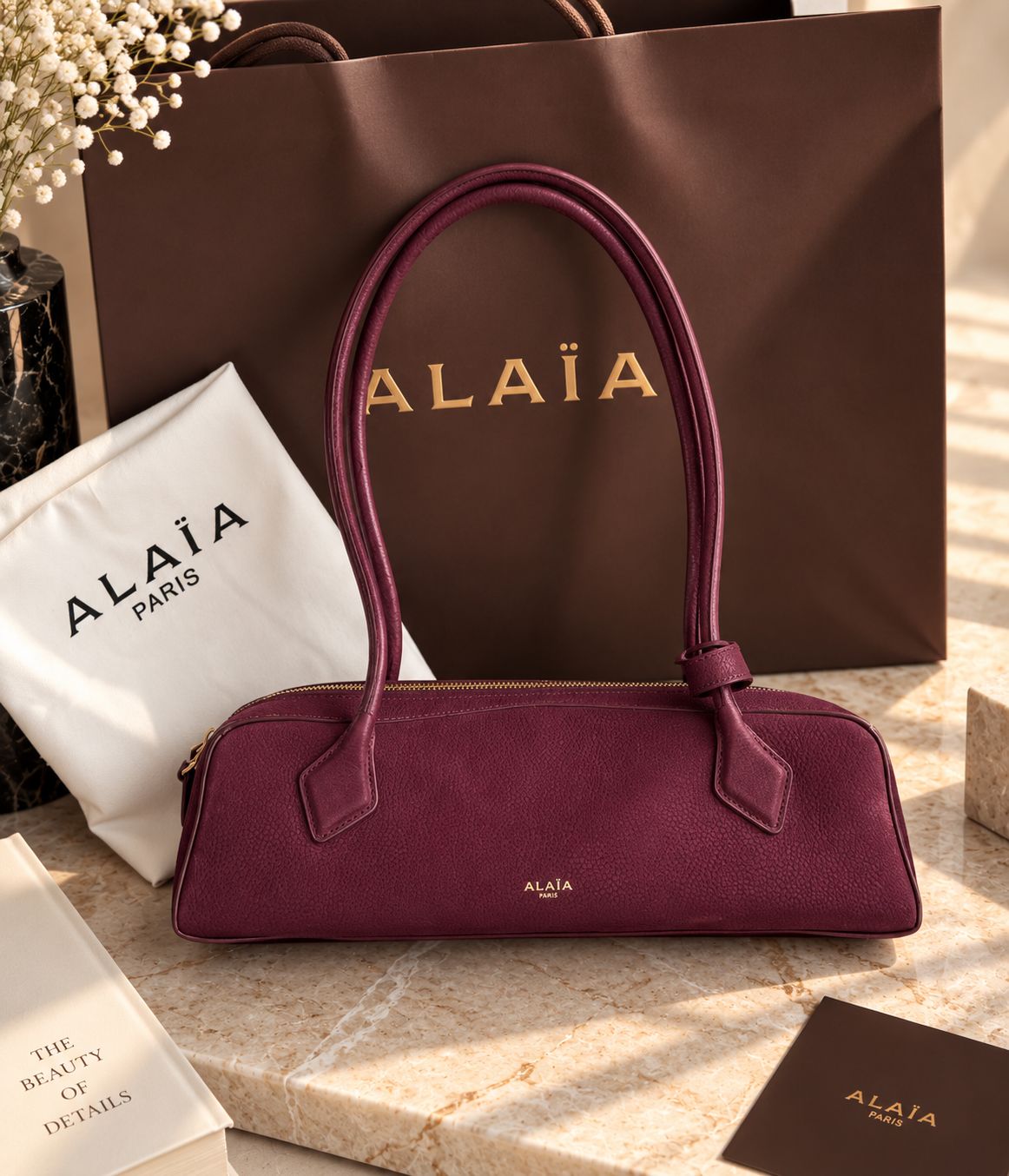Alaia Le Teckel Medium Shoulder Bag 32 cm