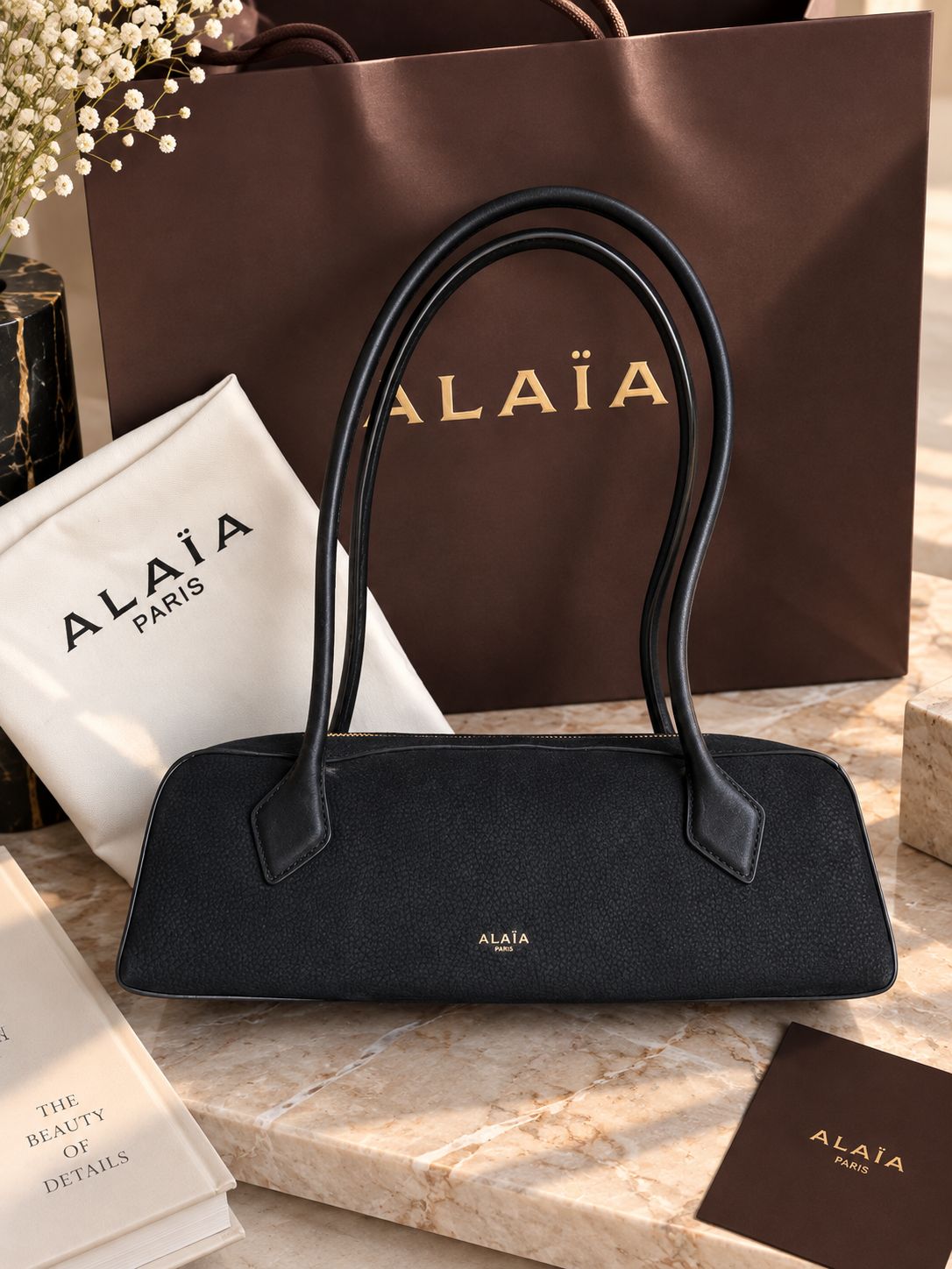Alaia Le Teckel Medium Shoulder Bag 32 cm