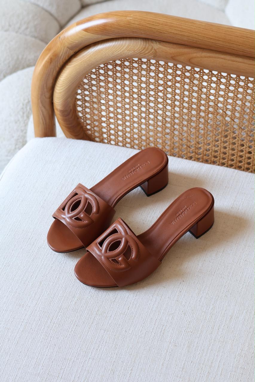 D&G Heel Sandal With DG Logo