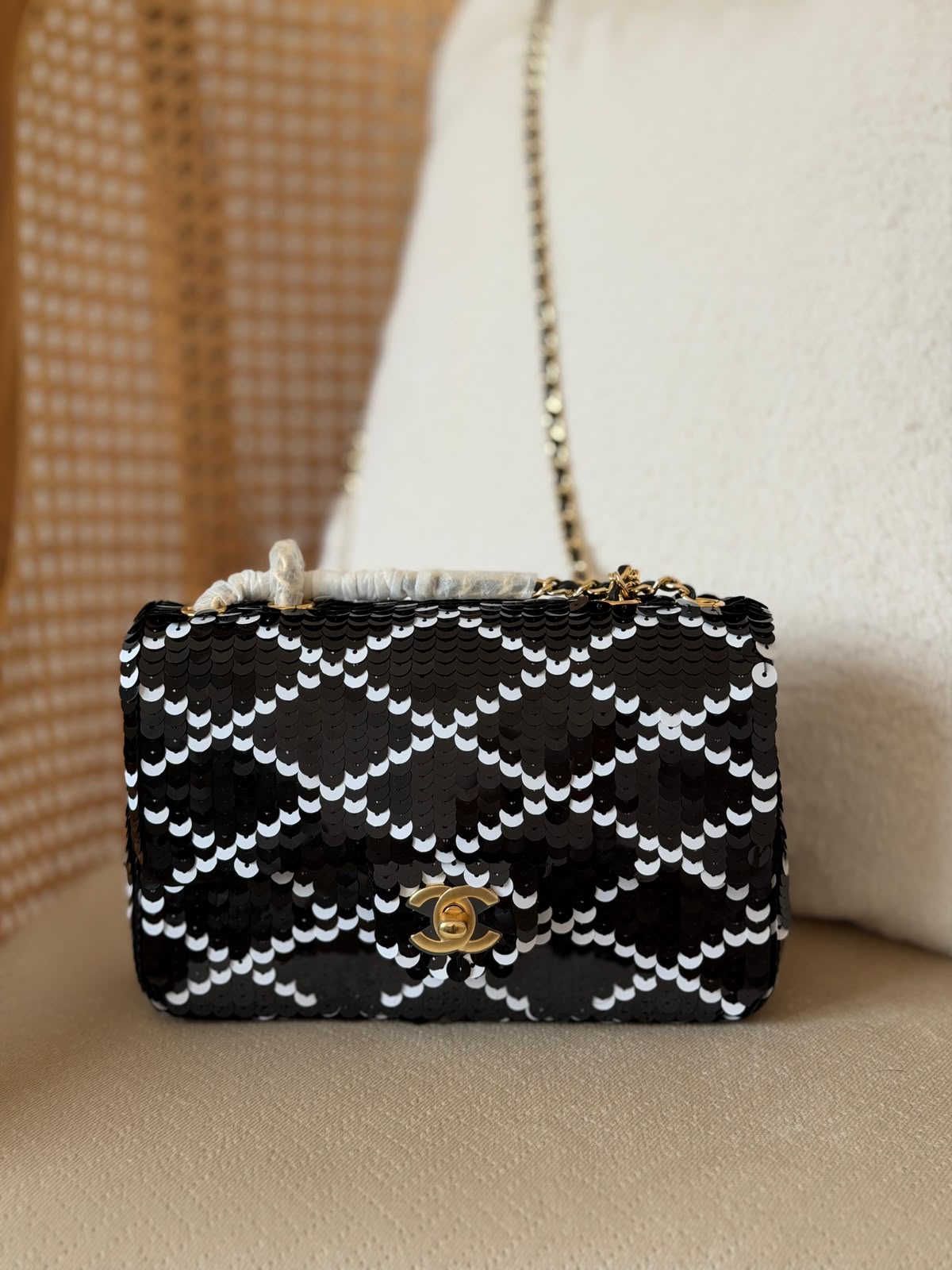 Chanel Suede Bag 20 cm
