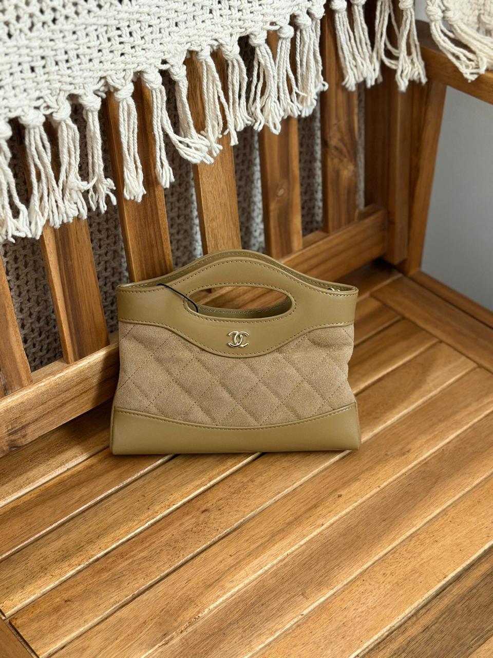 Chanel 2 Tone Matelasse Leather shoulder Bag