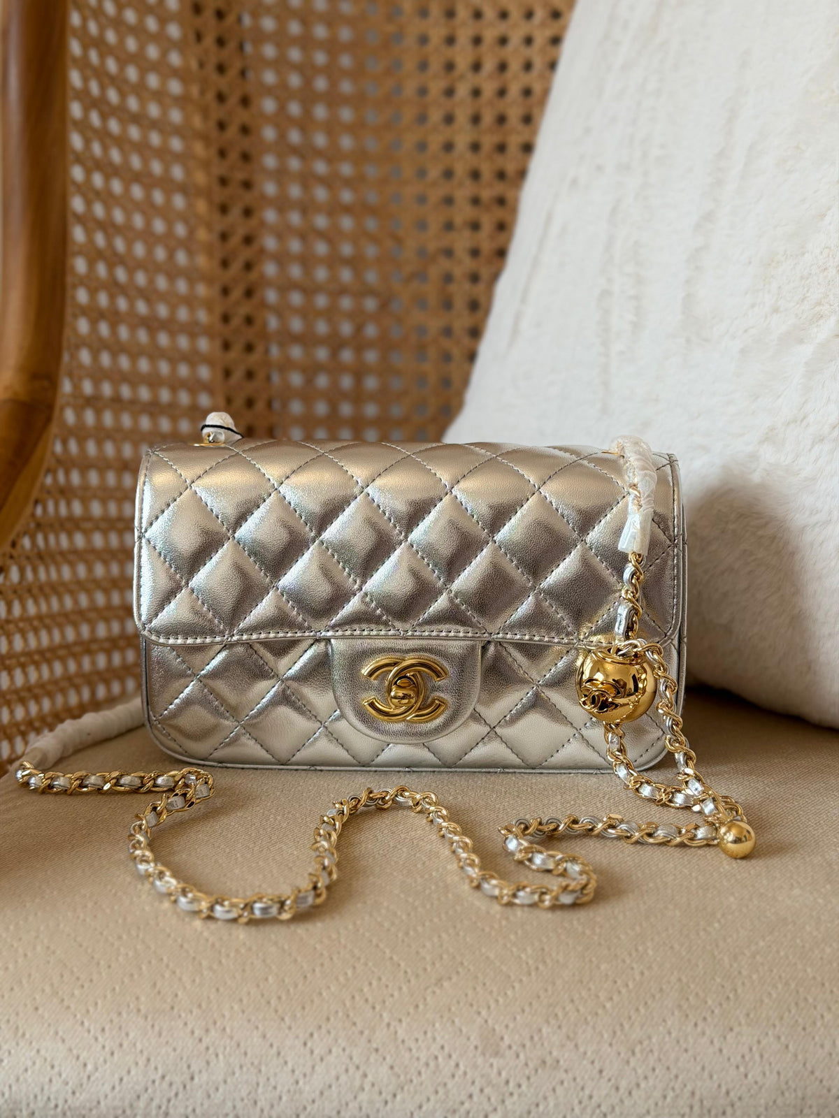 Chanel  Coco Pearl Crush Lambskin Bag