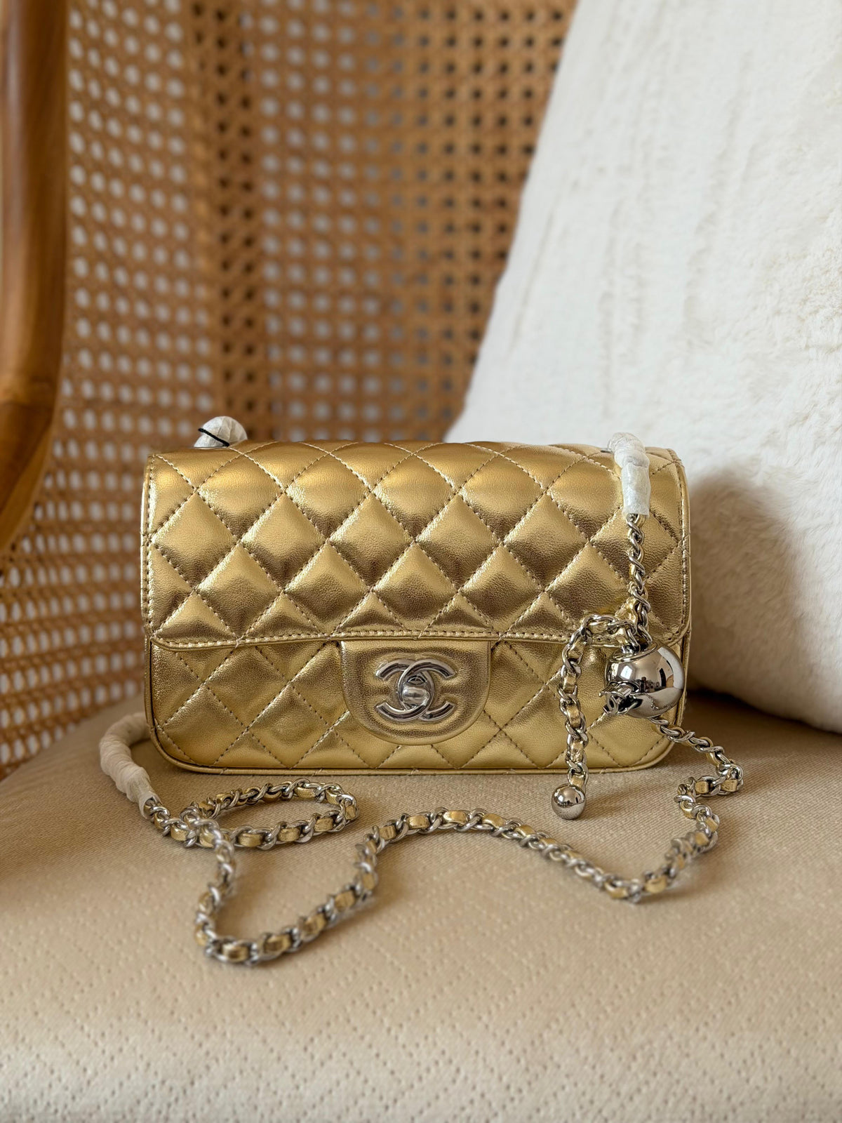 Chanel  Coco Pearl Crush Lambskin Bag