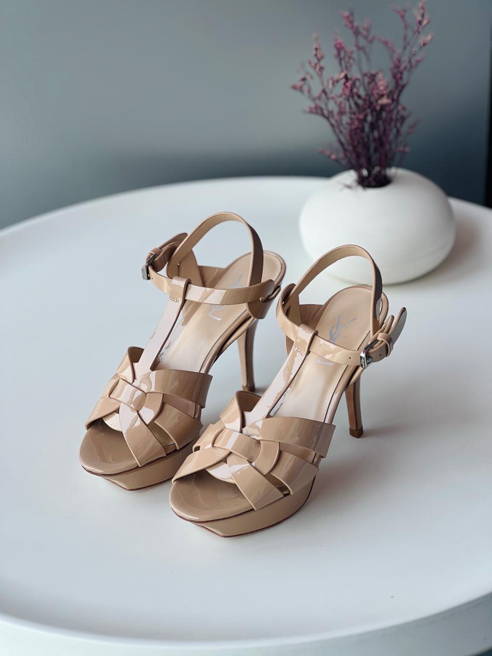 YSL Beige Slingback  Heels