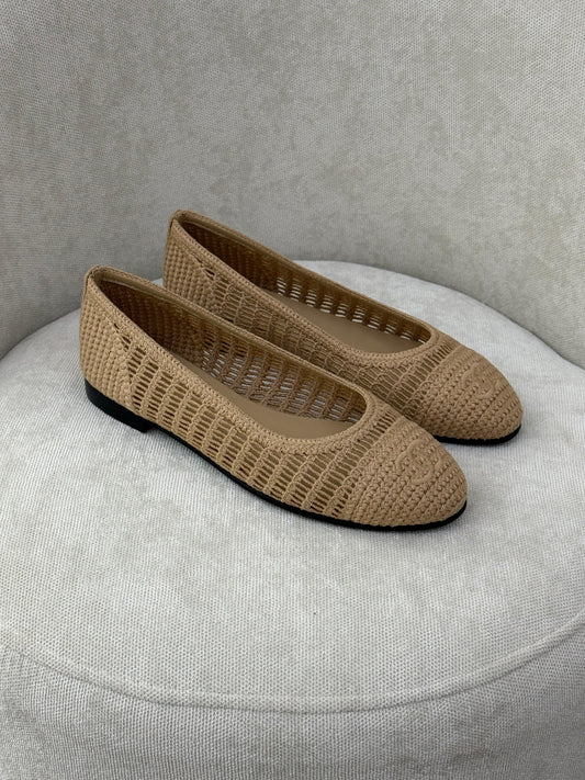 Chanel Ballerina Beige Flat Sandal
