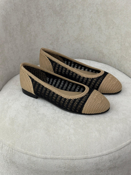 Chanel Ballerina Beige Flat Sandal