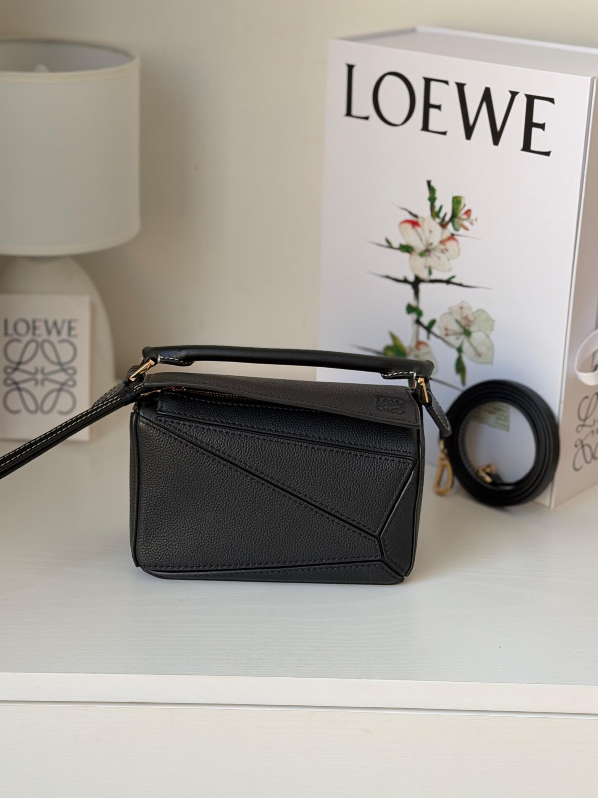 LoEWE Small Puzzle Edge Grained Calfskin Bag