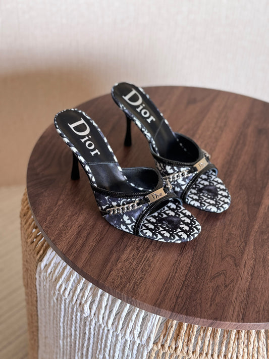 Dior Embroidered Mules