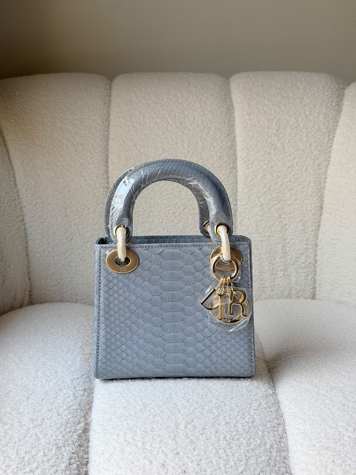 Christian Dior Python Mini Lady Dior Bag