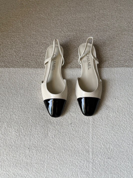 Chanel Goatskin Slingback Flat