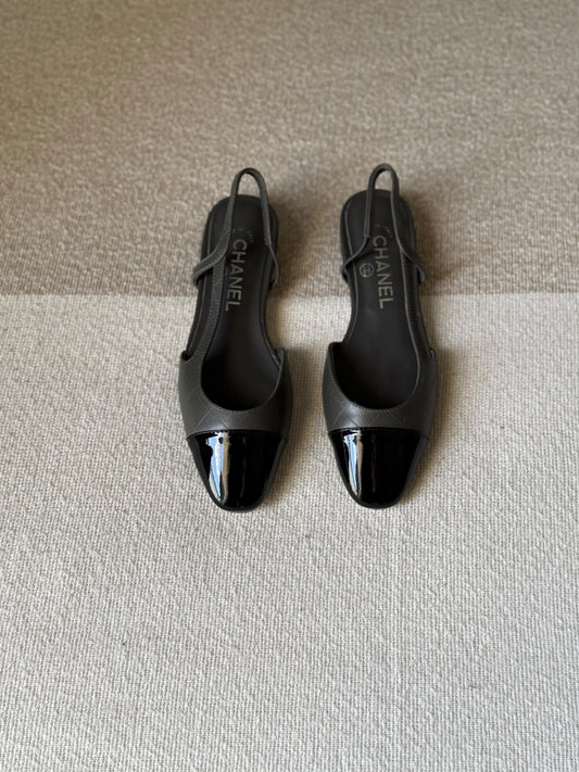 Chanel Goatskin Slingback Flat