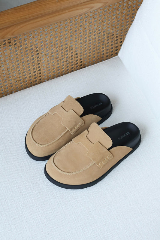 Hermes Suede Go Mules