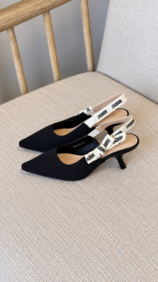 Dior Slingback Low Heel Pumps