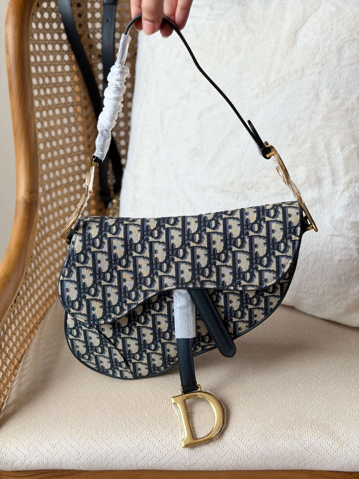 Dior Saddle Bag With Strap - 26 cm
