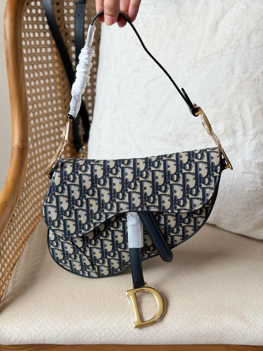 Dior Saddle Bag With Strap - 26 cm