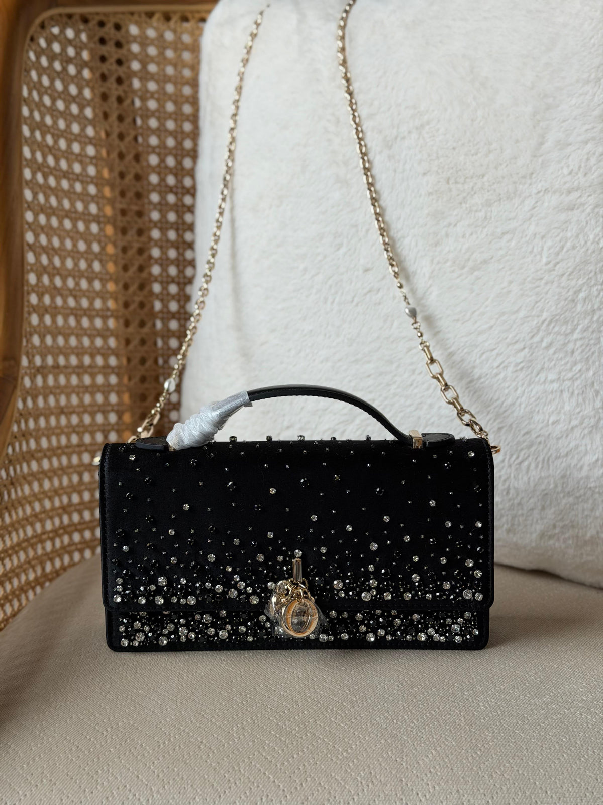 Dior Clutch Bag With Top Handle & Chain - 25 cm