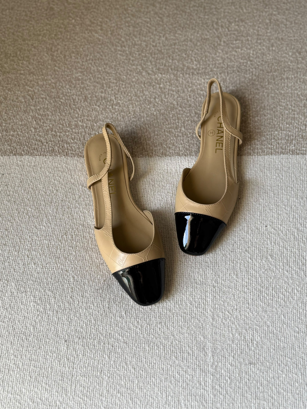 Chanel Goatskin Slingback Flat