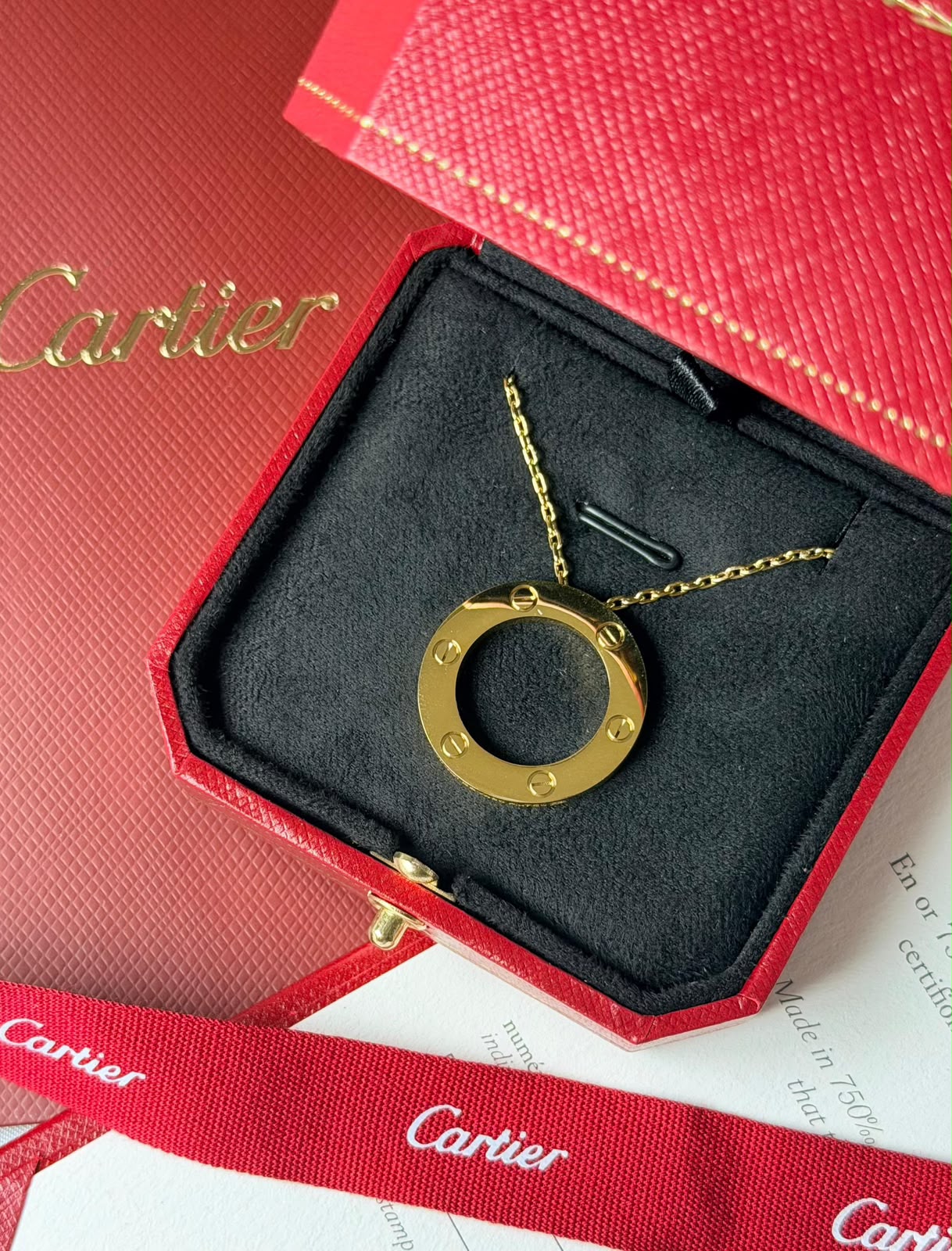 Cartier LOVE Necklace (Yellow Gold)