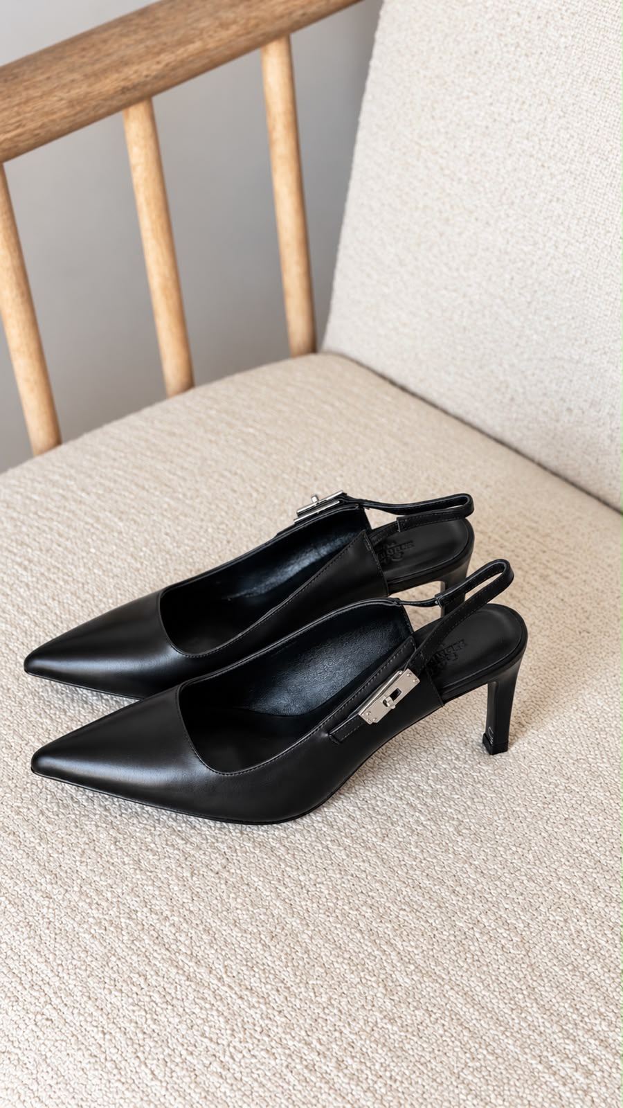 Hermes Lovers Slingback Heels