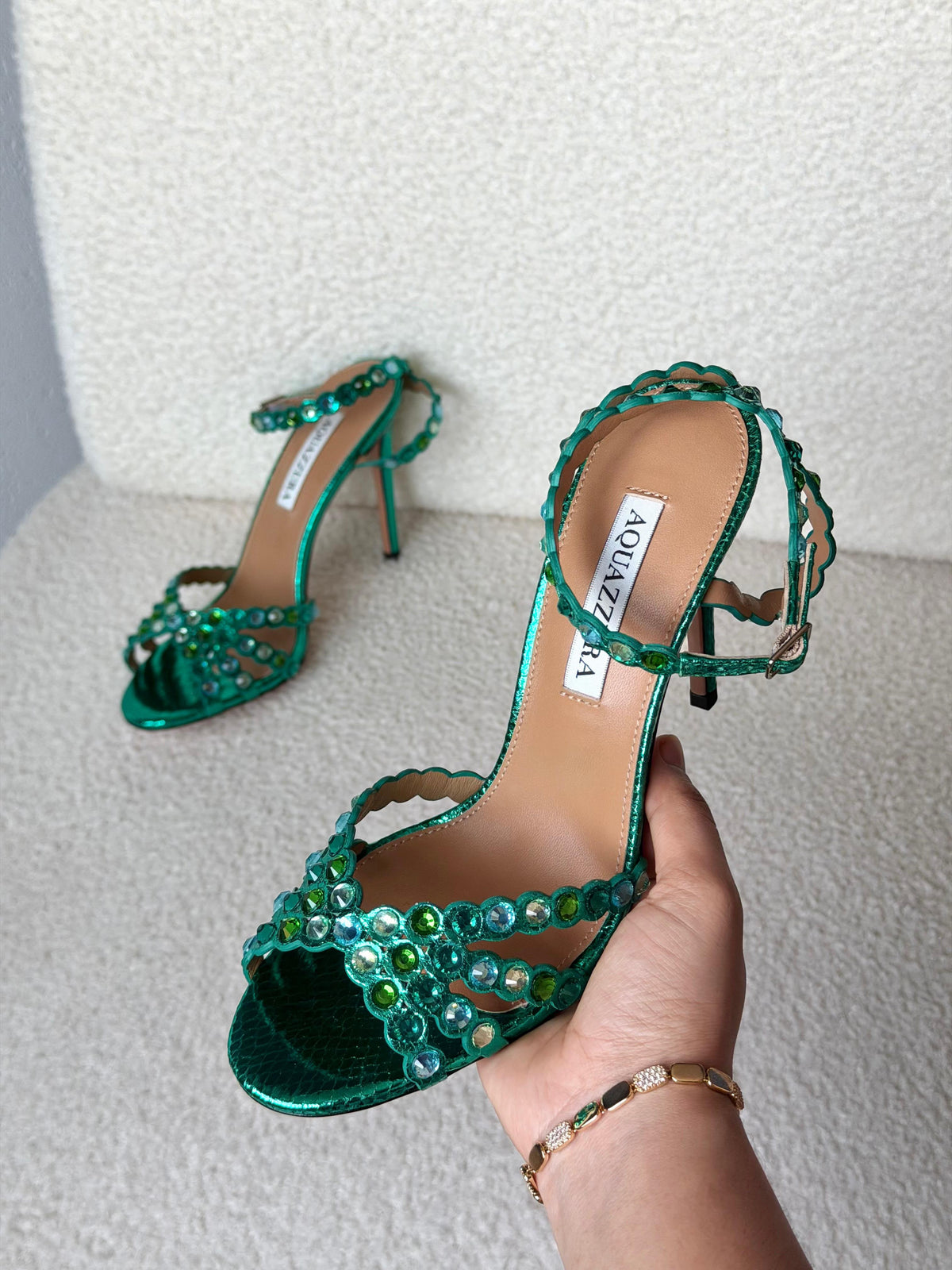 Aquazzura Tequila Sandals With Tonal crystal - 36-42 Size